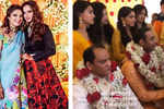 Sania Mirza turns bridesmaid in red and black at sister Anam's mehendi; Azharuddin celebrates with son Asad