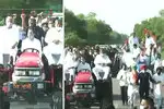 Kheti Bachao Yatra: Rahul drives tractor
