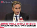 Totally unacceptable..., Antony Blinken condemns Iranian missile attack on Israel