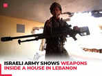 IDF releases video showing weapons inside Hezbollah stronghold in southern Lebanon