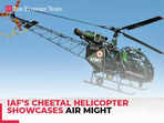 IAF’s Cheetal helicopter showcases air might in the rough terrain of Leh, Ladakh