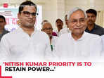 Prashant Kishor blasts Bihar CM Nitish for his ever-changing political stances 'His priority is to retain power…'