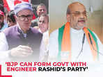 BJP can form govt with Engineer Rashid’s party: Omar Abdullah hits out at Amit Shah