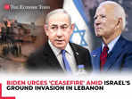 US President Joe Biden calls for 'ceasefire' as Israel announces ground invasion in Lebanon