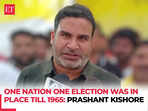 'Galat Niyat Se kiya Jaa Raha hai…,' Jan Suraj chief Prashant Kishore on On One Nation One Election