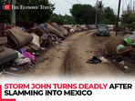 US: Tropical Storm John leaves homes and roads in ruins at beach resort in Mexico; watch drone visuals