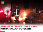 Israeli settlers' brutal attack in West Bank, torch cars on Ramallah outskirts: Aftermath visuals