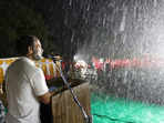 Karnataka: Rahul Gandhi addresses a Congress rally amid rains in Mysuru