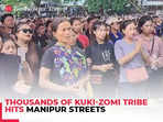 Kuki-Zomi community hits streets, rejects Manipur ruling MLAs eight point demand to centre