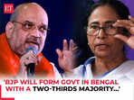 In 2026, BJP will form govt in Bengal with a two-thirds majority...: Amit Shah