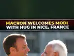 PM Modi meets Macron in Nice, France; French President welcomes him with warm hug 