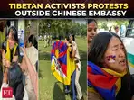 Tibetan Youth Congress stages Protest Outside Chinese Embassy in Delhi on China&rsquo;s  77th founding day