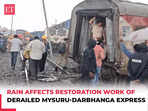 Tamil Nadu train accident: Rain affects restoration work of derailed Mysuru-Darbhanga Express