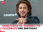 Shah Rukh Khan: Fans flock to ‘Mannat’ to celebrate SRK’s 59th birthday