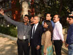 On Day 1, it's smiles and selfies for new Infosys boss Salil Parekh