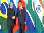 PM Modi meets Xi Jinping at BRICS