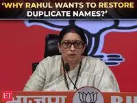 &lsquo;Fake allegations, foul motive&rsquo;: Smriti Irani hits back at Rahul Gandhi, Congress over SIR, EC row