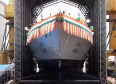 Watch: Rajnath Singh launches two indigenous Indian Navy warships in Mumbai