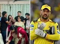 ‘Wife first, bro’. MS Dhoni hilariously reminds friend when offered cake first at birthday party: ‘You have to live here’