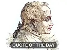 Quote of the day by philosopher Immanuel Kant: 'Thoughts without content are empty, intuitions without concepts are blind'
