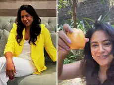 Glamourous actress, who left Mumbai for Goa calm, now enjoying cashew season in her own garden