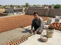No AC, no air cooler, only 7000 kulhads: Haryana man’s unique rooftop technique keeps his home naturally cool even in scorching summer heat