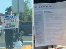 Homeless man hands out resumes on the roadside; gets over 200 job offers after going viral on Twitter