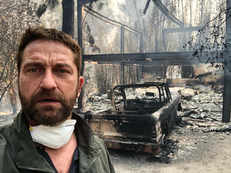 Gerard Butler posts image of home 'half-gone' in Malibu blaze