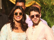 Priyanka Chopra, Nick Jonas kick off  wedding celebrations with puja; Sophie Turner goes traditional in a red suit