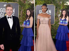 Fiji Water Girl steals the limelight at Golden Globes, makes it to (almost) every picture