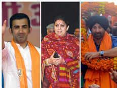 Smriti takes Gandhi bastion; Sunny wins by margin of 82K; Gambhir scores in political debut by over 3.9L votes