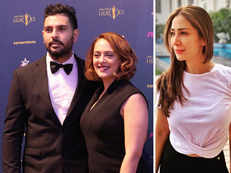 Hazel Keech hails husband Yuvi on retirement, rumoured ex Kim Sharma responds