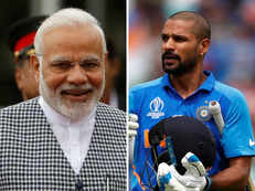 A tweet greet: PM Modi posts message for Shikhar Dhawan, wishes the opener a speedy recovery
