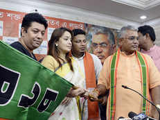 BJP's star power in Bengal: Actress Rimjhim Mitra, two other celebs join party
