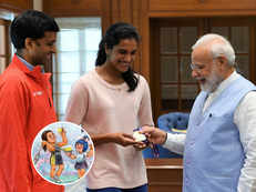 Welcome back, PV Sindhu! Shuttler, coach Pullela meet Kiren Rijiju; Amul congratulates 'World Butterminton Champ'