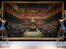 A new record: Banksy's 'Devolved Parliament' painting sells for over $12 million