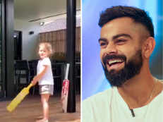 'I'm Virat Kohli', says Warner's daughter while playing cricket, wins over the Internet with her cuteness