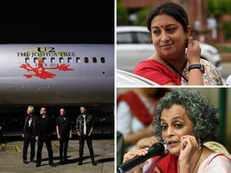 U2 goes desi as band makes India debut; honours Smriti Irani, Arundhati Roy with 'Ultraviolet'