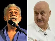Naseer vs Anupam: 'Clown'. 'Substance abuse'. 'Frustration.' War of words between actors gets nasty