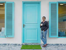Etsy India head has a bit of Greece in his workplace, likes to keep walls bare
