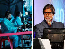 Big B visits 'KBC' set for the first time after lockdown, starts shooting with precautions