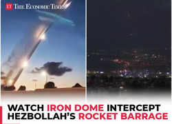 Iron Dome defends Haifa as Hezbollah fires multiple projectiles at Northern Israel