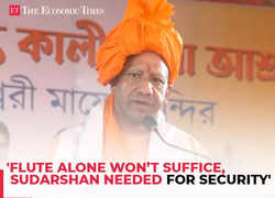 Yogi Adityanath's clear-cut message from Tripura 'Flute alone won’t suffice, Sudarshan needed...'