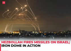 Hezbollah fires missiles on Israel; Iron dome in action, watch!