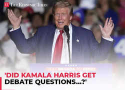 'Did she get debate questions…?': Trump jibes at Kamala Harris, plays her 'u-turn' clips at rally