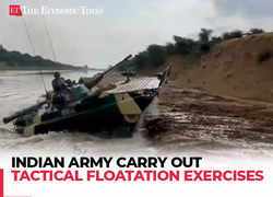 Watch: Indian Army's Black Charger Brigade carry out Tactical Floatation Exercises