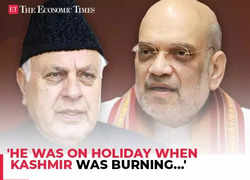 Amit Shah in all-out-attack on Farooq Abdullah  'He was on holiday when Kashmir was burning…'