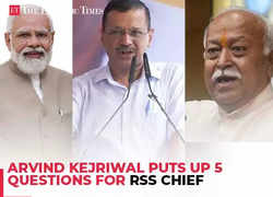 Arvind Kejriwal puts up 5 questions for RSS chief Mohan Bhagwat 'Do you agree with such politics…?'