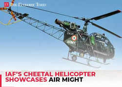 IAF’s Cheetal helicopter showcases air might in the rough terrain of Leh, Ladakh