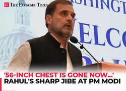 '56-inch chest is gone now...,' Rahul Gandhi takes sharp jibe at PM Modi from US soil